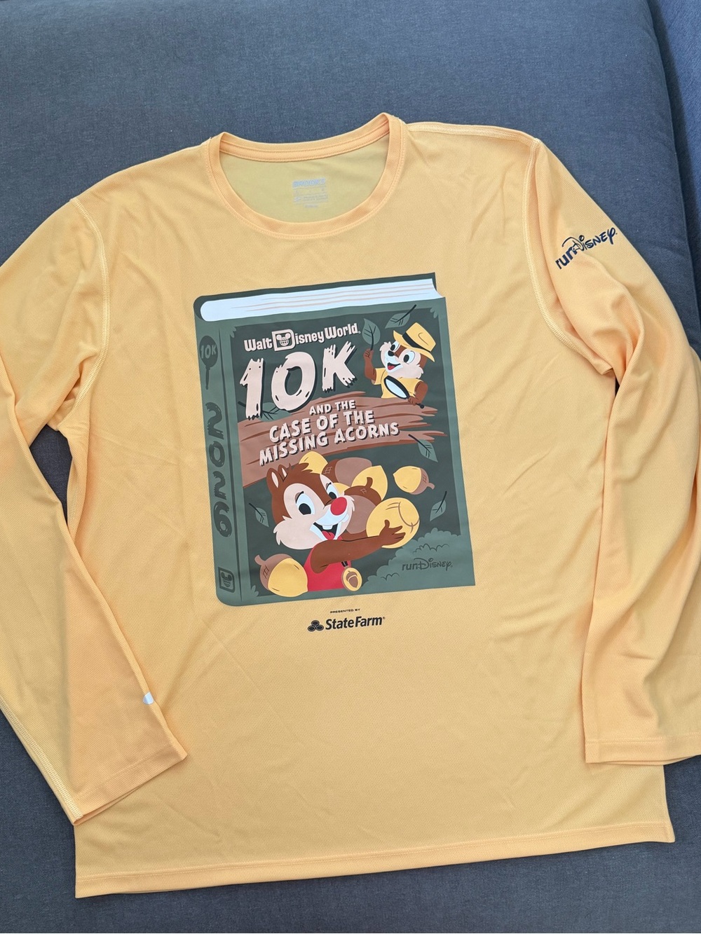 Walt Disney World 10K 'Case of the Missing Acorns' Long Sleeve Tee - 2026
